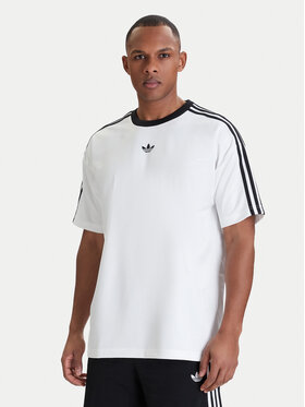 adidas adidas Футболка adicolor Jacquard KD5829 Білий Loose Fit