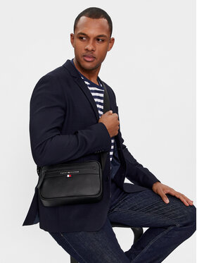 Tommy Hilfiger Saszetka Tommy Hilfiger Essential Pu Ew Reporter AM0AM12093 Czarny