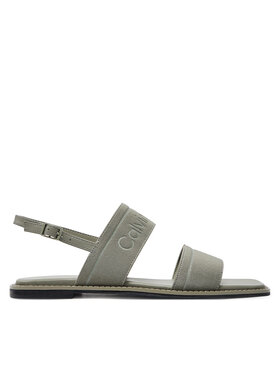 Calvin Klein Sandále Calvin Klein Flat Sandal He HW0HW01990 Sivá