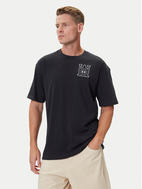 Under Armour Under Armour Футболка Hoops Courtside 6003686 Чорний Oversize