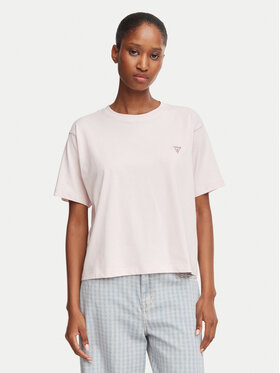 Guess Jeans Guess Jeans Camiseta W4YI05 K8HM0 Rosa claro Boxy Fit