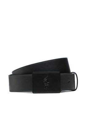 Polo Ralph Lauren Чоловічий ремінь Polo Ralph Lauren 36mm Pp Plaque Belt 405691693005 Чорний