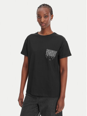 Liu Jo Liu Jo Camiseta WA6372 JS923 Negro Regular Fit