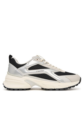 Calvin Klein Sneakersy Calvin Klein Hike Run Ckstripe Mesh Met HW0HW03140 Czarny