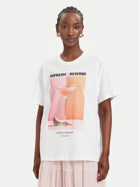 ONLY ONLY Camiseta Vivvi 15346761 Blanco Regular Fit