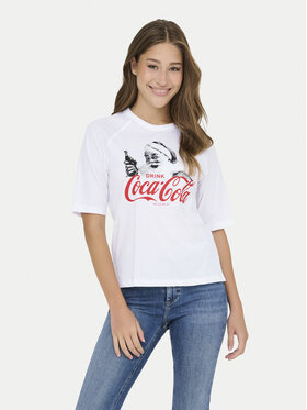 ONLY ONLY Camiseta Coca Cola 15355794 Blanco Regular Fit