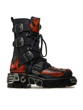 NEW ROCK Glady NEW ROCK M-107-S1 Čierna