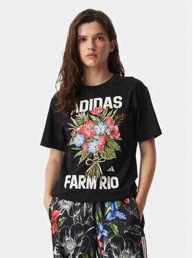 adidas adidas Футболка Fram Rio Graphic KR02801 Чорний Regular Fit