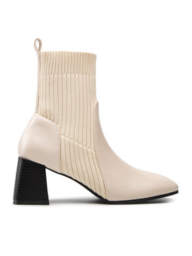 DeeZee Členková obuv DeeZee ZALSC126-1 Écru