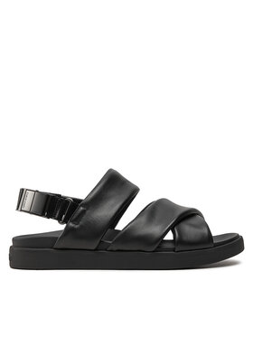 Calvin Klein Sandály Calvin Klein Padded Criss Cross Sandal HM0HM01482 Černá