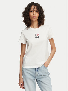 Guess Jeans Guess Jeans Camiseta W6GI45 K8HM0 Blanco Regular Fit