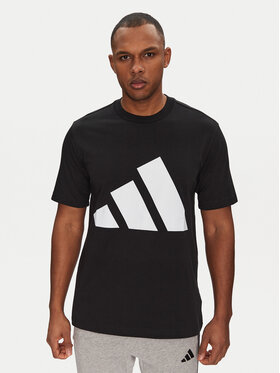 adidas adidas Футболка Essentials Big Logo JE8945 Чорний Regular Fit
