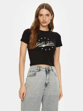 Guess Jeans Guess Jeans Футболка W5RI59 J1314 Чорний Regular Fit