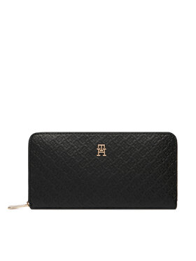 Tommy Hilfiger Piniginė Tommy Hilfiger Th Icon Lrg Za Mono AW0AW18482 Juoda