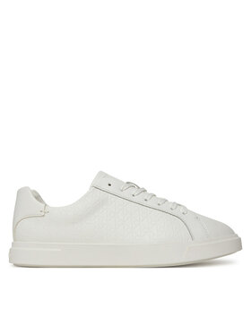 Calvin Klein Snīkeri Calvin Klein Low Pro Cups Lace Up Lth Aop HW0HW02817 Balts