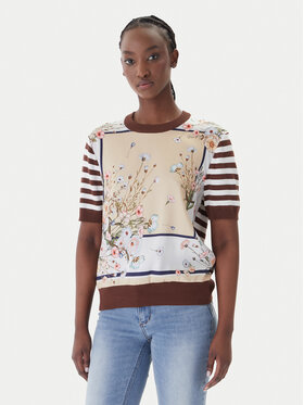 Liu Jo Liu Jo Camiseta WA6386 MS49I Marrón Regular Fit