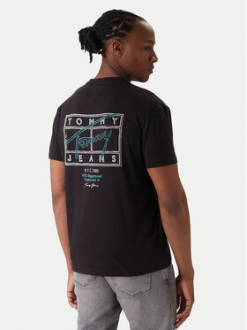 Tommy Jeans Tommy Jeans Camiseta Sign Spray DM0DM22319 Negro Regular Fit