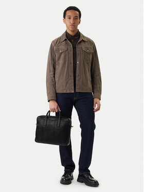 Calvin Klein Torba za prenosnik Calvin Klein Emblem Aop Emboss Commuter LV04D3329G Črna