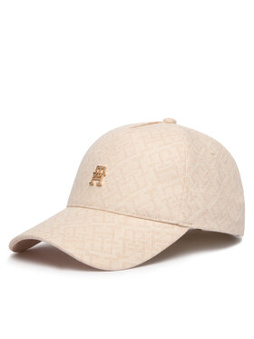 Tommy Hilfiger Kapa s šiltom Tommy Hilfiger Monogram Jacq Cap AW0AW18331 Bež