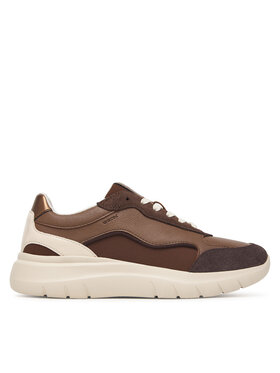 Geox Sneakersy Geox D Plummery D65YNA 5422 C6049 Brązowy
