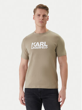 KARL LAGERFELD KARL LAGERFELD Camiseta 755780 562235 Caqui Regular Fit