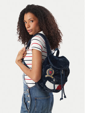 Tommy Jeans Rucsac Tommy Jeans Tjw Archive Fur Backpack AW0AW19078 Bleumarin