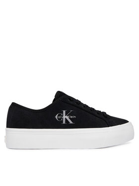 Calvin Klein Sneakers Calvin Klein Vulc Flatf Laceup Suede HW0HW03088 Schwarz