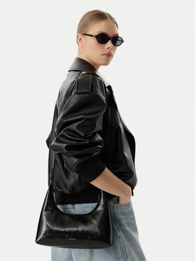 Calvin Klein Kabelka Calvin Klein Foil Logo Glossy LV04F3737G Čierna
