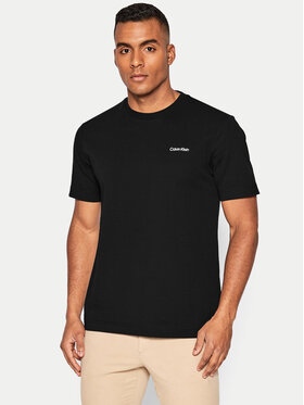 Calvin Klein Calvin Klein T-shirt Micro Logo Interlock K10K109894 Nero Regular Fit