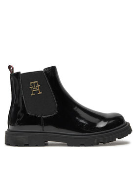 Tommy Hilfiger Členková obuv Tommy Hilfiger Chelsea Boot T1A5-33563-0343 S Čierna
