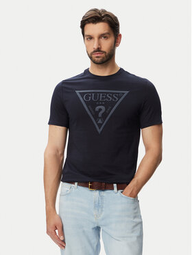 Guess Guess Футболка M6YI71 K3745 Cиній Slim Fit