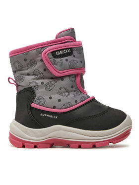Geox Snehule Geox B Flanfil Girl B Abx B263WG 0BCMN C9235 M Čierna