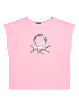 United Colors Of Benetton United Colors Of Benetton Футболка 3I1XC10P1 Рожевий Regular Fit