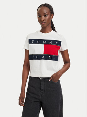 Tommy Jeans Tommy Jeans Camiseta Flag DW0DW22818 Blanco Regular Fit