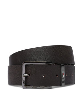 Tommy Hilfiger Diržas Tommy Hilfiger Oliver Saffiano 3.5 AM0AM14573 Tamsiai ruda