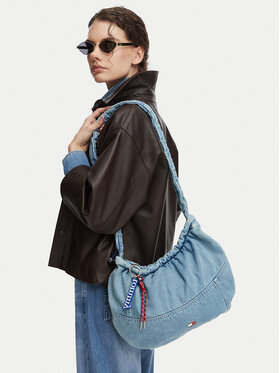 Tommy Hilfiger Borsetta Tommy Hilfiger Tjw Icon Charms Denim Hobo AW0AW19259 Blu