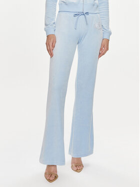 Juicy Couture Juicy Couture Pantalones de chándal Heritage Dog JCBBJ223814 Azul claro Slim Fit