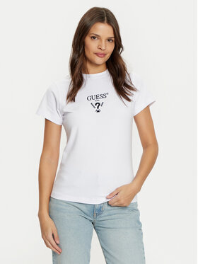 Guess Guess Футболка V4YI21 KCDH1 Білий Slim Fit