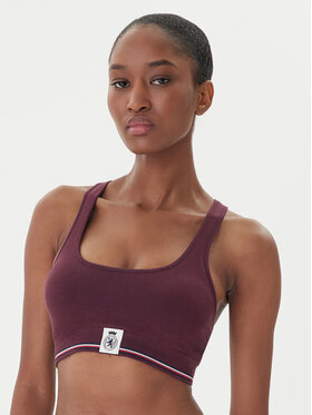 Tommy Hilfiger Tommy Hilfiger Top de sujetador UW0UW06061 Guinda/burdeos