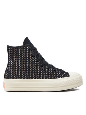 Converse Кеди Converse Chuck Taylor All Star Lift Platform Crochet A09829C Чорний