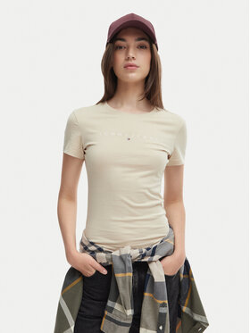 Tommy Jeans Tommy Jeans Camiseta DW0DW18398 Beige claro Slim Fit