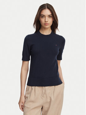 Tommy Hilfiger Tommy Hilfiger Πουλόβερ WW0WW49705 Σκούρο μπλε Slim Fit