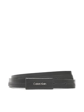 Calvin Klein Pasek Damski Calvin Klein Daily Dressed Plaque 2cm Belt K60K610499 Czarny