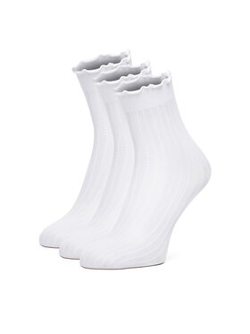 Nine West Dlhé ponožky Nine West CEO_AS_NW_01_Z_AW25 (3-PACK) Biela