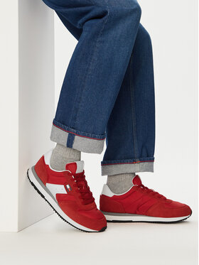 Tommy Jeans Sneakers Tommy Jeans Tjm Eva Runner Mix Material EM0EM01737 Rosso
