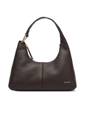 Calvin Klein Táska Calvin Klein Slouchy Leather Shoulder Bag LV04F3657G Barna