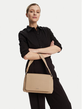 Calvin Klein Handtasche Calvin Klein Ck Must Satchel_Mono K60K613181 Beige