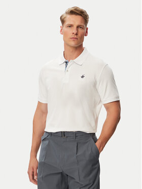 Beverly Hills Polo Club Beverly Hills Polo Club Поло P-SS26M-P450106 Білий Regular Fit