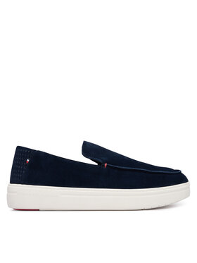 Tommy Hilfiger Lords Tommy Hilfiger Modern Light Suede Loafer FM0FM05924 Sötétkék