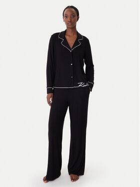 KARL LAGERFELD KARL LAGERFELD Pijama B1W45010 Negro Relaxed Fit